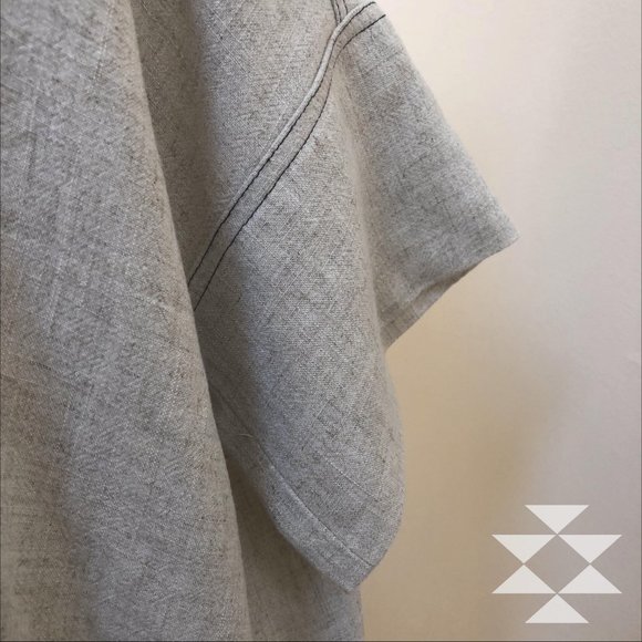 Linen Look Blouse Top Loose Fit Short Sleeve NWT - Picture 5 of 9